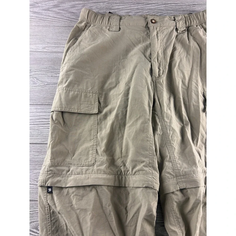 The North Face Mens Outdoor Hiking Convertible Cargo Pants Shorts Tan Medium